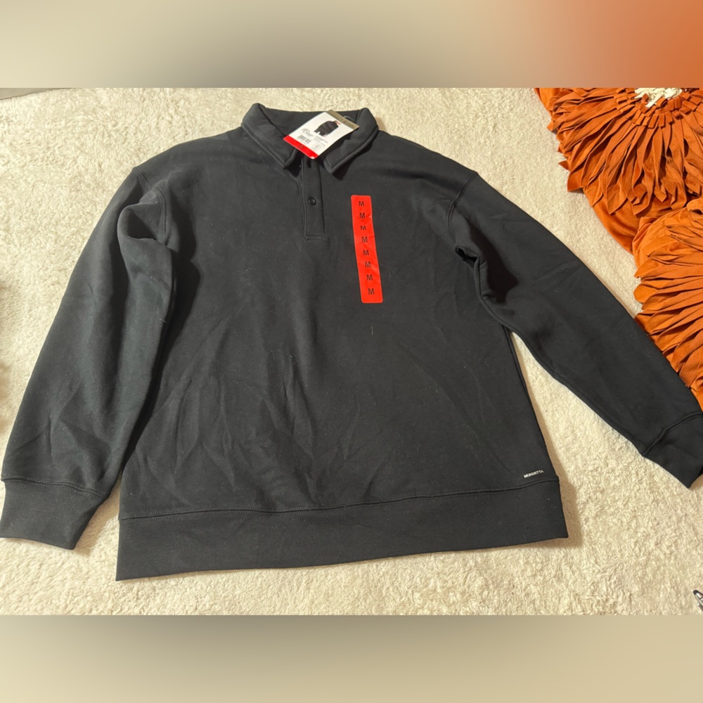 Black Women Collared Pullover